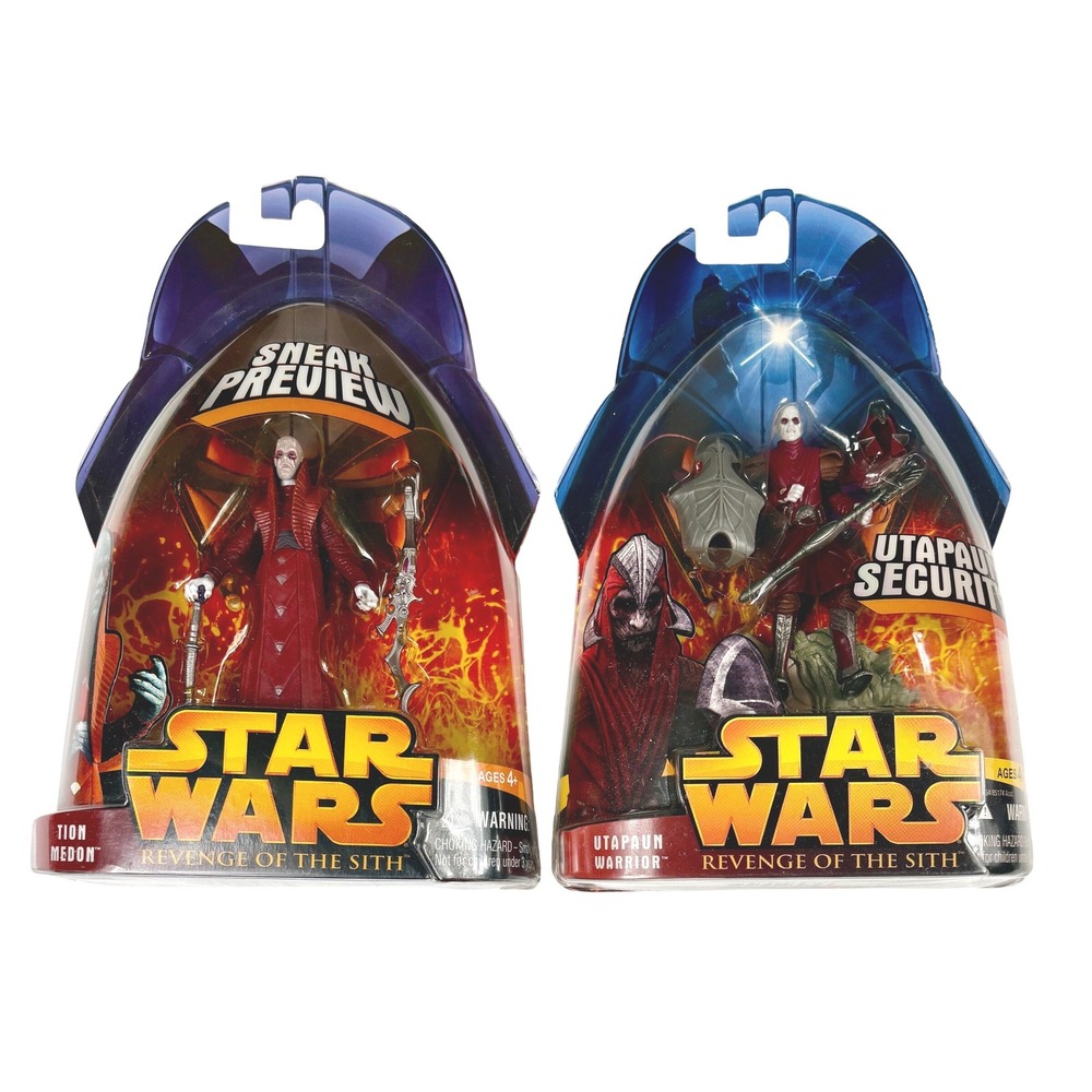 TION MEDON & UTAPAUN WARRIOR Star Wars Revenge of the Sith Action Figures